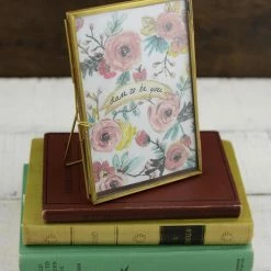 Richland Shop By Event Double Glass Brass & Glass Picture Frame 4x6in