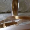 Richland Double Sided Gold & Ivory 1/2" Satin Ribbon 55 Yds