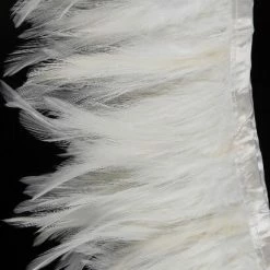 Richland Shop By Event White Rooster Feather Hackle 5" X 2yds