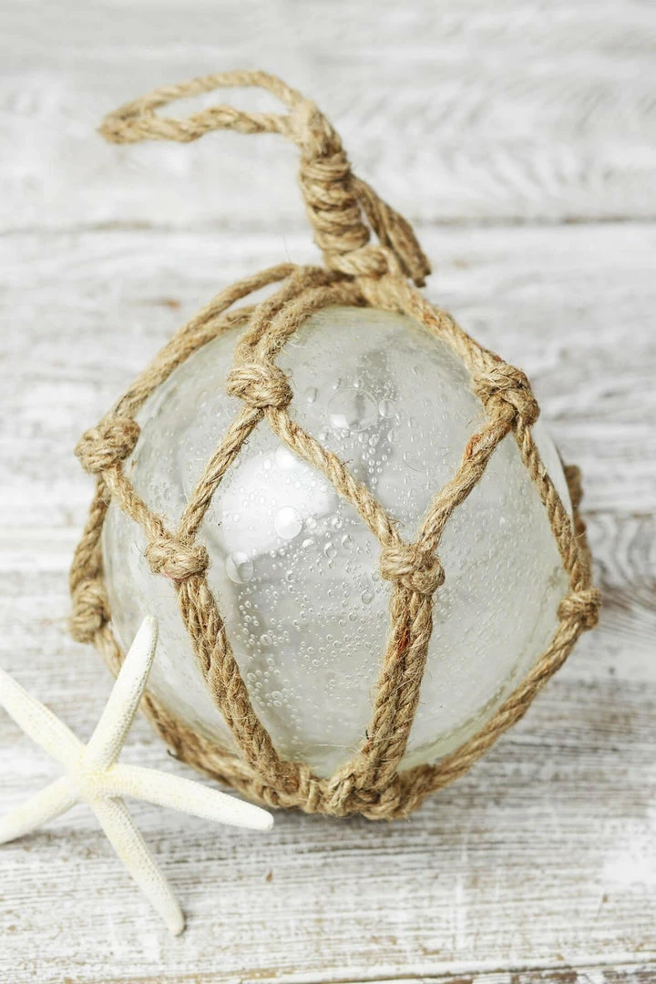 Richland Japanese Nautical Float 6" Sea Glass 1 Richland Japanese Nautical Float 6" Sea Glass