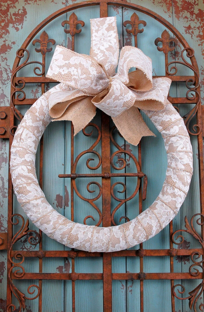 Richland Floral Lace Applique Ribbon 2.5in X 10yd 2 Richland Floral Lace Applique Ribbon 2.5in X 10yd