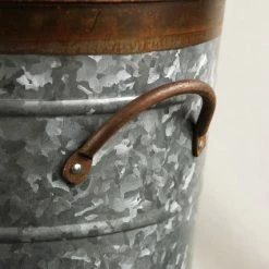 Richland Garden & Outdoor Two Tone 18" Flower Market Bucket With Handles