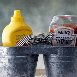 Save-On-Crafts Double Bucket Condiment Holder Buckets & Tubs