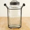 Richland Glass Bottle Honeycomb 6in With Frog Lid Weddings