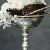 Richland Silver Desiray Glass Compote 6.75" X 8"