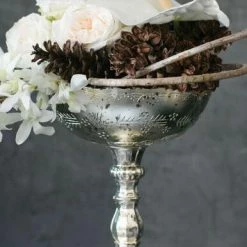 Richland Silver Desiray Glass Compote 6.75