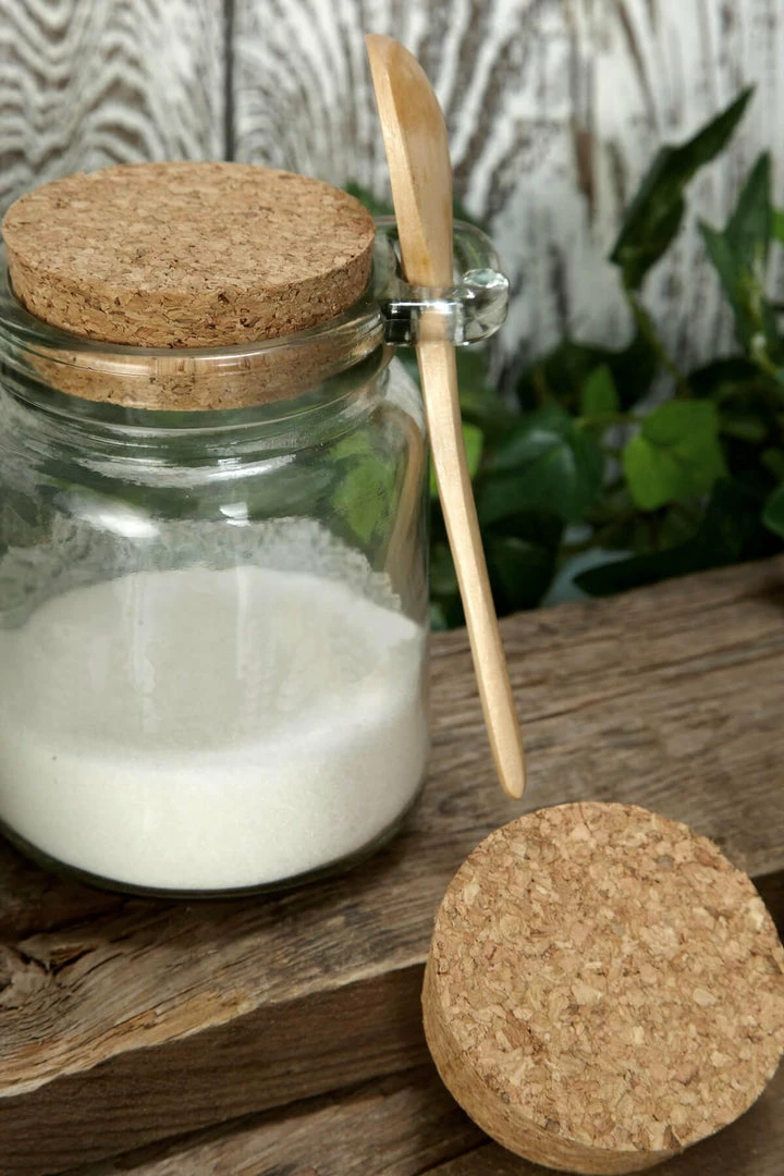 Richland Glass Jar With Wooden Spoon 4", 8.5oz 1 Richland Glass Jar With Wooden Spoon 4", 8.5oz