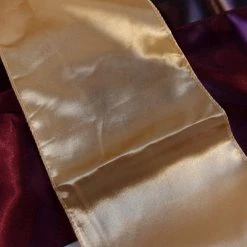 Richland 10 Gold Satin Chair Sashes Fall