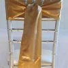 Richland 10 Gold Satin Chair Sashes Fall