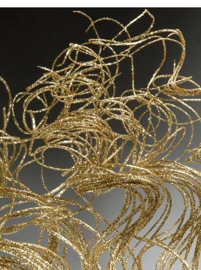 Richland Natural Curly Ting GOLD SPARKLE (32 Stems) 27" 2 Richland Natural Curly Ting GOLD SPARKLE (32 Stems) 27"
