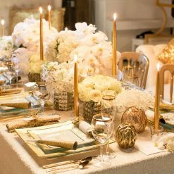 Richland Weddings Gold Carraway Vase 5" X 5.25"