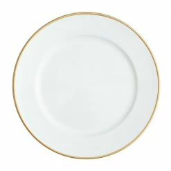 Weddings Richland 13" White With Gold Rim Charger Plate Set Of 48
