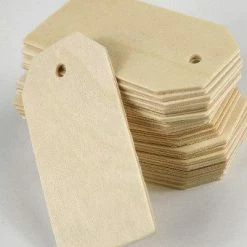 Richland 25 Wood Hang Tags 3.25" Unfinished