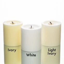 Shop By Event Richland Pillar Candles 3"x3" Ivory Set Of 48