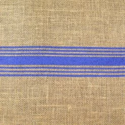 Richland Blue Striped Burlap Runner 12.5 X 108" Weddings