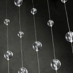 Richland Shop By Event Crystal Ball Globe Hanging Curtain 1 ' X 6' Long