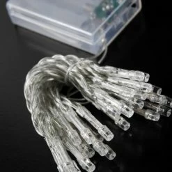 Richland Shop By Event 30 LED Red Mini String Lights, 10.8 FT Clear Cord, Battery Operated