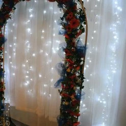 Richland LED Light Curtain 5' X 7' Dual Color Warm & Cool White LEDs