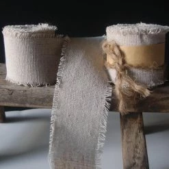 Richland Shop By Event Linen Ribbon Natural 2" Wide X 5 Yds