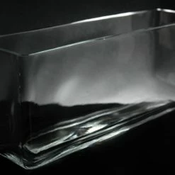 Richland Long Glass Rectangle Vase 11.5" X 3.5"