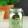Richland Green Mercury Glass Mason Jar 5.25" With LED Lights Battery Operated