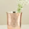 Richland Blush Rose Gold Mercury Glass Vase & Candleholder 6in