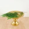 Richland Weddings Bowl Pedestal Metal 8x5.25 Gold Compote