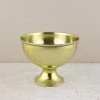 Richland Weddings Metal Pedestal Compote Bowl 7x5in Gold