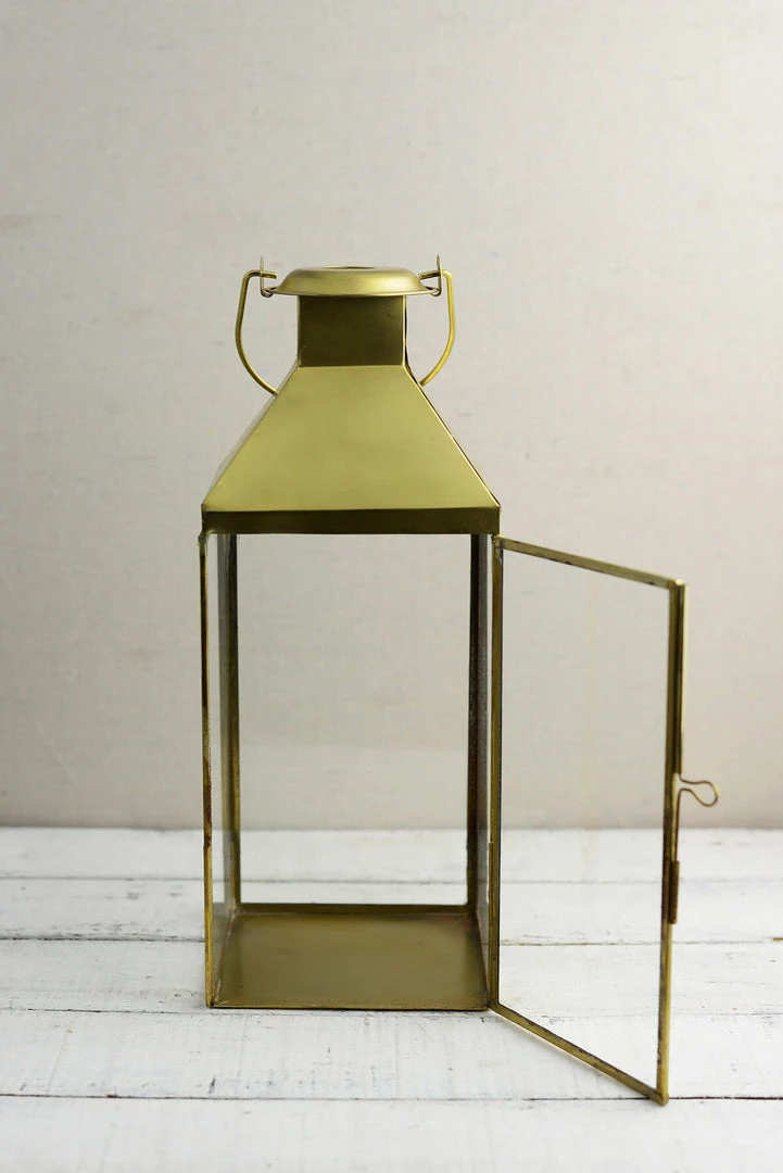 Richland Metal Lantern Gold 5.5x14in Shop By Event 1 Richland Metal Lantern Gold 5.5x14in Shop By Event