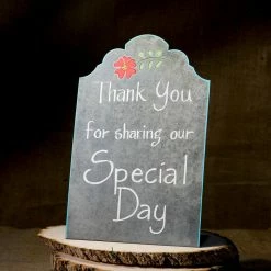Richland Large Metal Zinc Chalkboard Placard Sign 14x9 Shop By Event