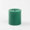 Richland Pillar Candle 3"x3" Dark Green