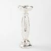 Richland Eastland Unique Mercury Glass Pillar Candle Holder 11.25"