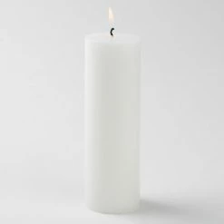 Richland Pillar Candle 2"x6" White Set Of 40 Weddings
