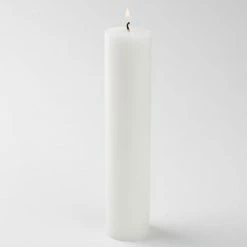 Richland Pillar Candle 2"x9" White Set Of 20