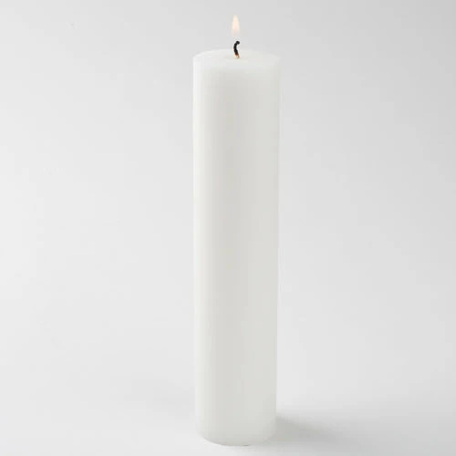 Weddings Richland Pillar Candle 2"x9" White Set Of 40 1 Weddings Richland Pillar Candle 2"x9" White Set Of 40