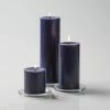 Richland Pillar Candles 3"x3", 3"x6" & 3"x9" Navy Blue Set Of 3