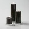 Richland Pillar Candles 3"x3", 3"x6" & 3"x9" Black Set Of 18