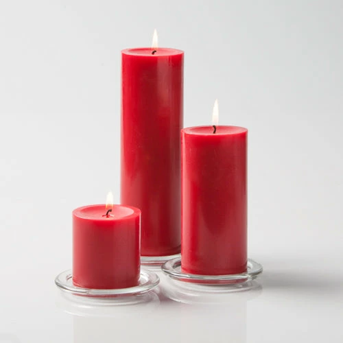 Richland Pillar Candles 3"x3", 3"x6" & 3"x9" Red Set Of 3 Shop By Event 1 Richland Pillar Candles 3"x3", 3"x6" & 3"x9" Red Set Of 3 Shop By Event