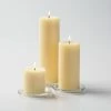 Richland Pillar Candles 3"x3", 3"x6" & 3"x9" Ivory Set Of 3