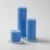 Richland Pillar Candles 3"x3", 3"x6" & 3"x9" Light Blue Set Of 36