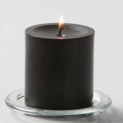 Shop By Event Richland Pillar Candles 3"x3" Black Set Of 24