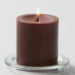Richland Pillar Candles 3"x3" Brown Set Of 12 Shop By Event