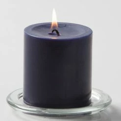 Richland Pillar Candles 3"x3" Navy Blue Set Of 12 Shop By Event