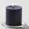 Shop By Event Richland Pillar Candles 3"x3" Navy Blue Set Of 24