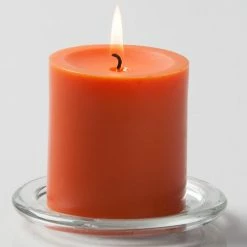 Shop By Event Richland Pillar Candle 3"x3" Orange
