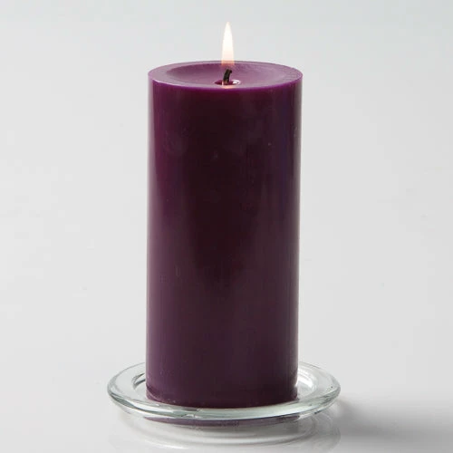 Richland Pillar Candle 3"x6" Purple Shop By Event 1 Richland Pillar Candle 3"x6" Purple Shop By Event