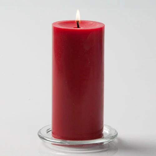 Richland Pillar Candles 3"x6" Red Set Of 12 1 Richland Pillar Candles 3"x6" Red Set Of 12
