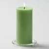 Richland Pillar Candles 3"x6" Green Set Of 6