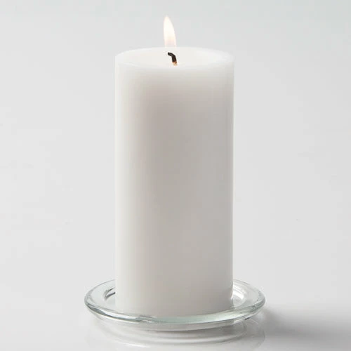 Richland Pillar Candle 3"x6" White 1 Richland Pillar Candle 3"x6" White