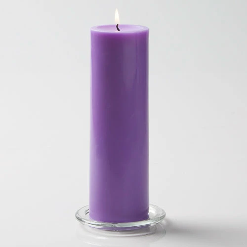 Shop By Event Richland Pillar Candles 3"x9" Lavender Set Of 12 1 Shop By Event Richland Pillar Candles 3"x9" Lavender Set Of 12